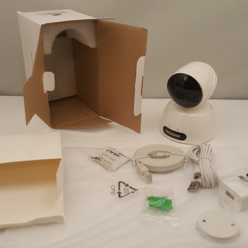 PECHAM 720P HD Wireless IP Camera White Model 829 | OPEN BOX